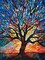Landscape Series Diamond Painting Kits for Adults- Fantastic Colorful Tree with Glass Art